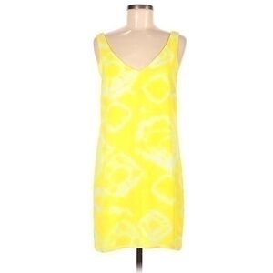 Yellow Tie Back Tie Dye dress. Brand is Eight Sixty